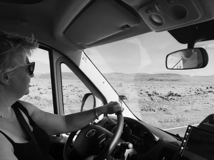 Muriel Fagot, trip in Iceland