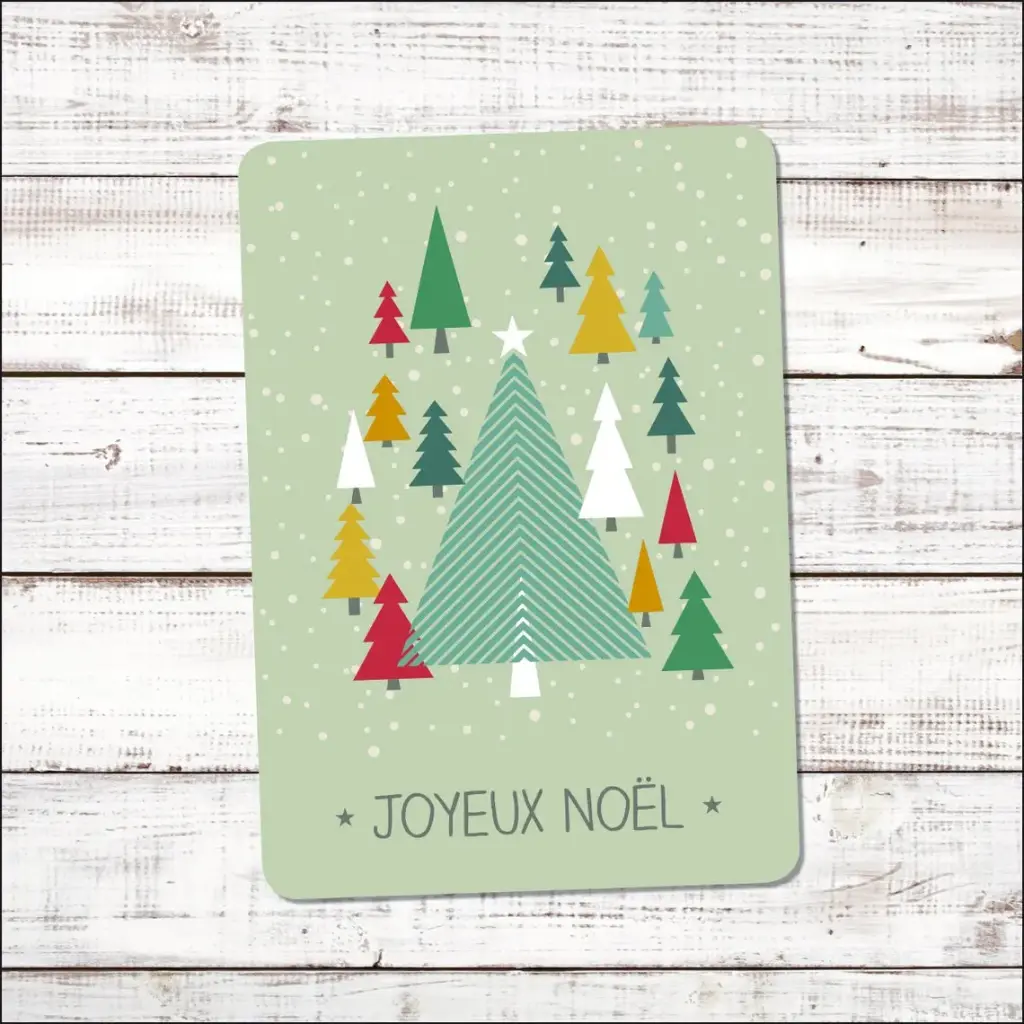 Carte Postale Pauline K. "XMAS GREEN"