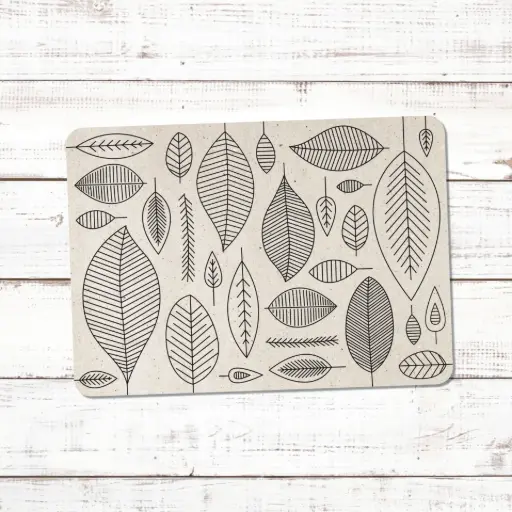 Carte Postale Pauline K. "FEUILLES LIGNES"